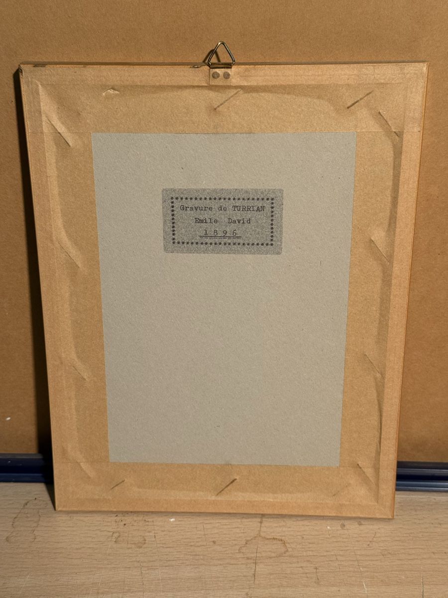 Incisioni: Gravure de TURRIAN  Emile David 1896 – Usato da Lausanne venduto da artnouveau04 3