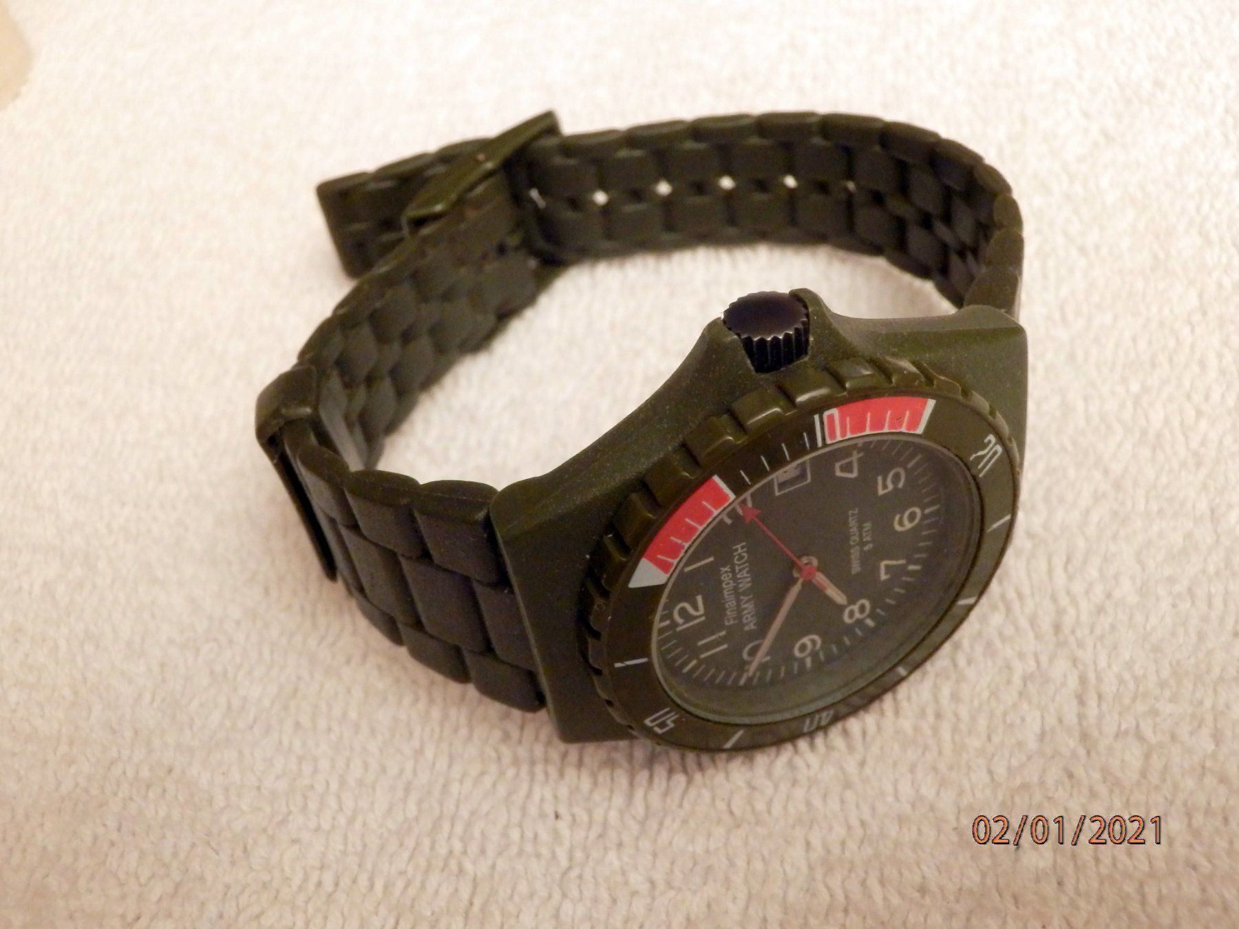 Orologi: Swiss Army Watch, Quartz, Datum, 5 ATM – Usato da Ueberstorf venduto da dinbau 5