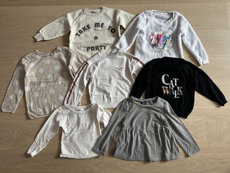 Lot 7 pulls / sweats longues manches 104cm 4 ans automne hiv