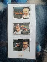 Briefmarken Sammlerset Formel 1 Rennfahrer mit Auto
