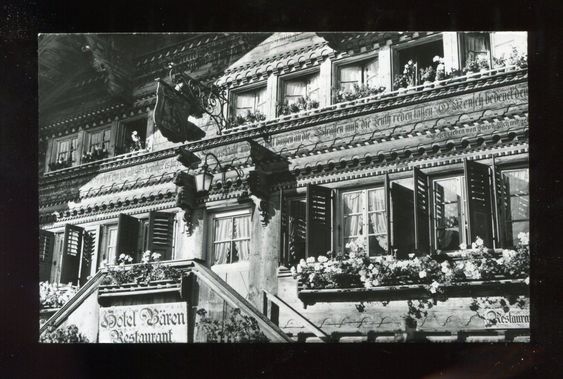 Cartoline postali: Gsteig, Gstaad, Hotel "Bären" – Usato da Aarau venduto da Elmaar41