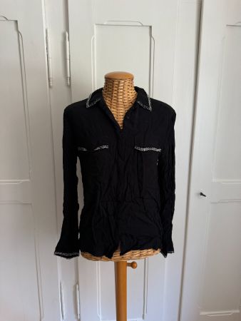 ZARA - Bluse schwarz S