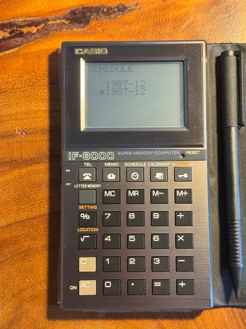 Casio Palmari: Casio IF-8000 Vintage Digital Tagebuch – Usato da Kleinandelfingen venduto da _Sebi 7