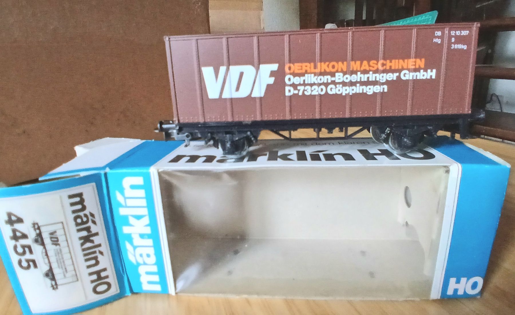 Märklin Modelleisenbahnen: Märklin HO 4455 ,1 wagon marchandise "VDF" – Gebraucht aus Moutier von 2CC2.3402