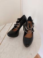 High Heels schwarz mit Nieten Grösse 36 gebraucht