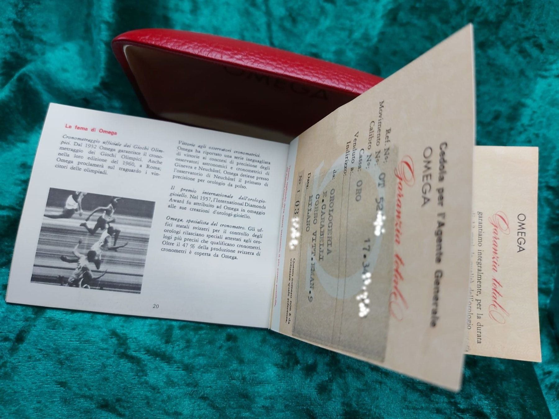 Omega Scatole porta orologi: Vintage, original OMEGA Box mit Papiere – Usato da Bassersdorf venduto da antik_leo 6