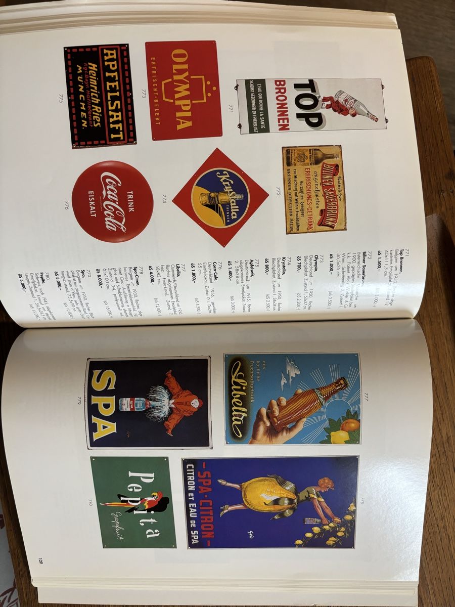 Insegne: Alte Reklame, Emailschild, Buch, Jukebox – Usato da Staufen venduto da timelessvintage 7