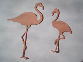 Stanz-Papier Motive Flamingos