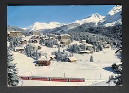 AK Arosa Untersee mit Chur Arosa Bahn