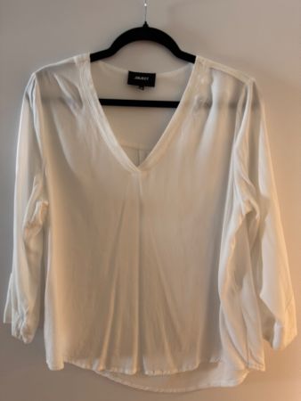 Object Bluse weiss Gr. 38 Viskose