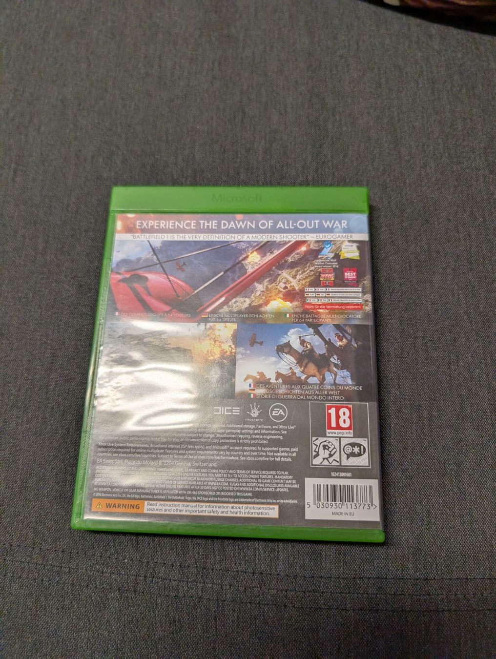 Giochi: Battlefield 1 Microsoft Xbox one/series x – Usato da Giubiasco venduto da Ticinerd 1