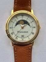 Montre Kantonalbank vintage, phase de lune, collector!