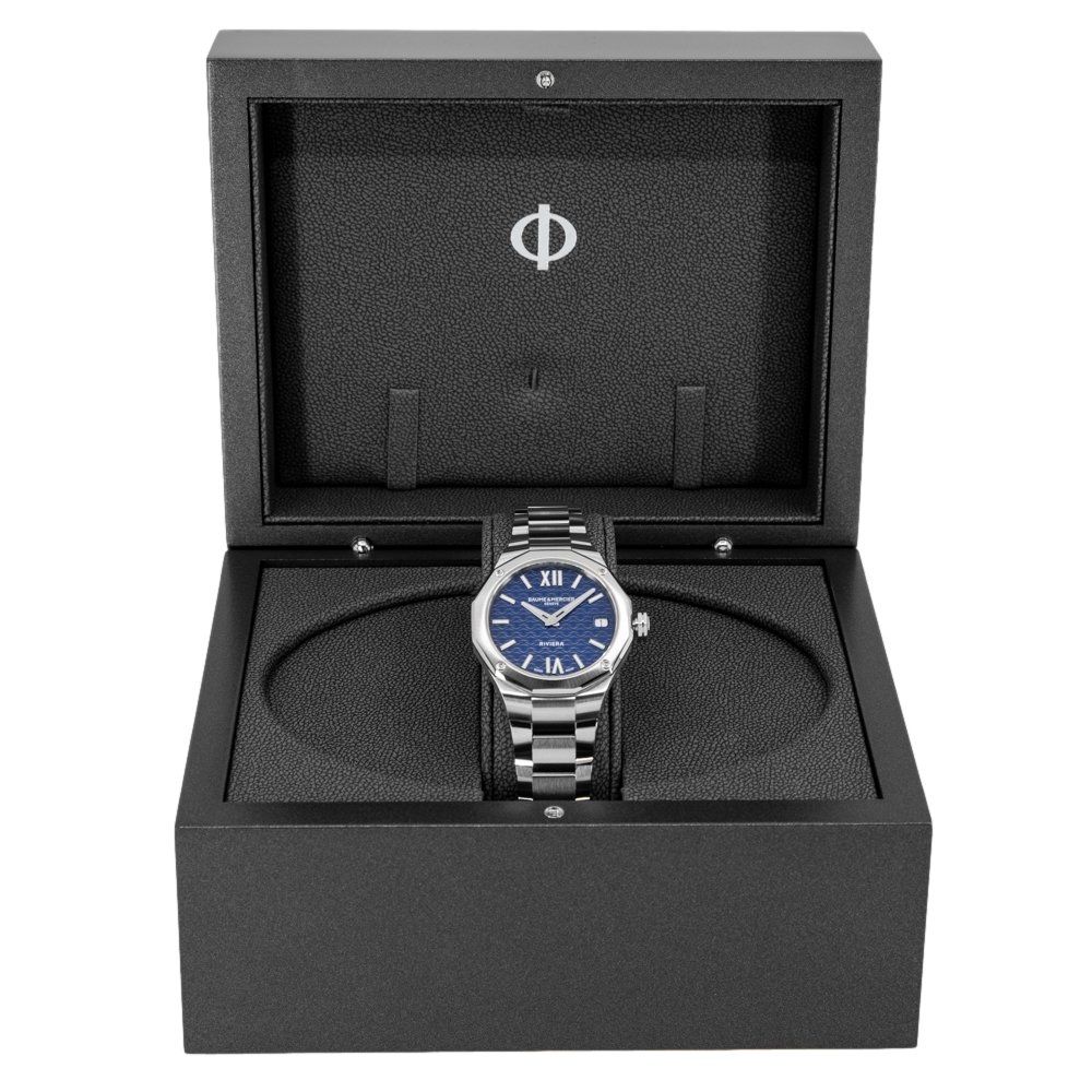 Baume & Mercier Orologi: Baume & Mercier Men's 10727 Riviera Quartz – Nuovo e nell'imballaggio originale da Schindellegi venduto da harveystore 8