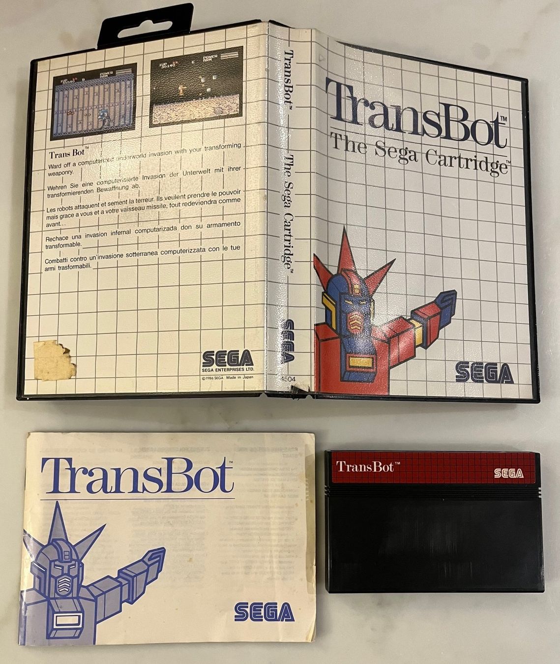 Sega Giochi: SEGA Master System TransBot OVP-CIB – Usato da Gravesano venduto da Ing_lb