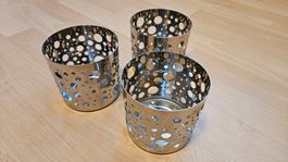 Windlicht, Teelicht, Kerzenständer metallisch