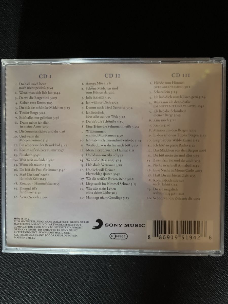CD: Hansi Hinterseer Das Beste von 3 CDs – Nuovo (secondo la descrizione) da Giswil venduto da Nistsigi 1