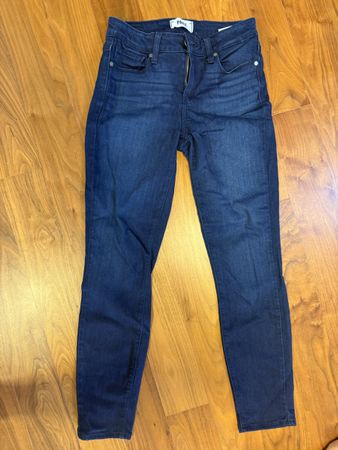 Paige Damen Jeans, Gr. 25, Dunkelblau