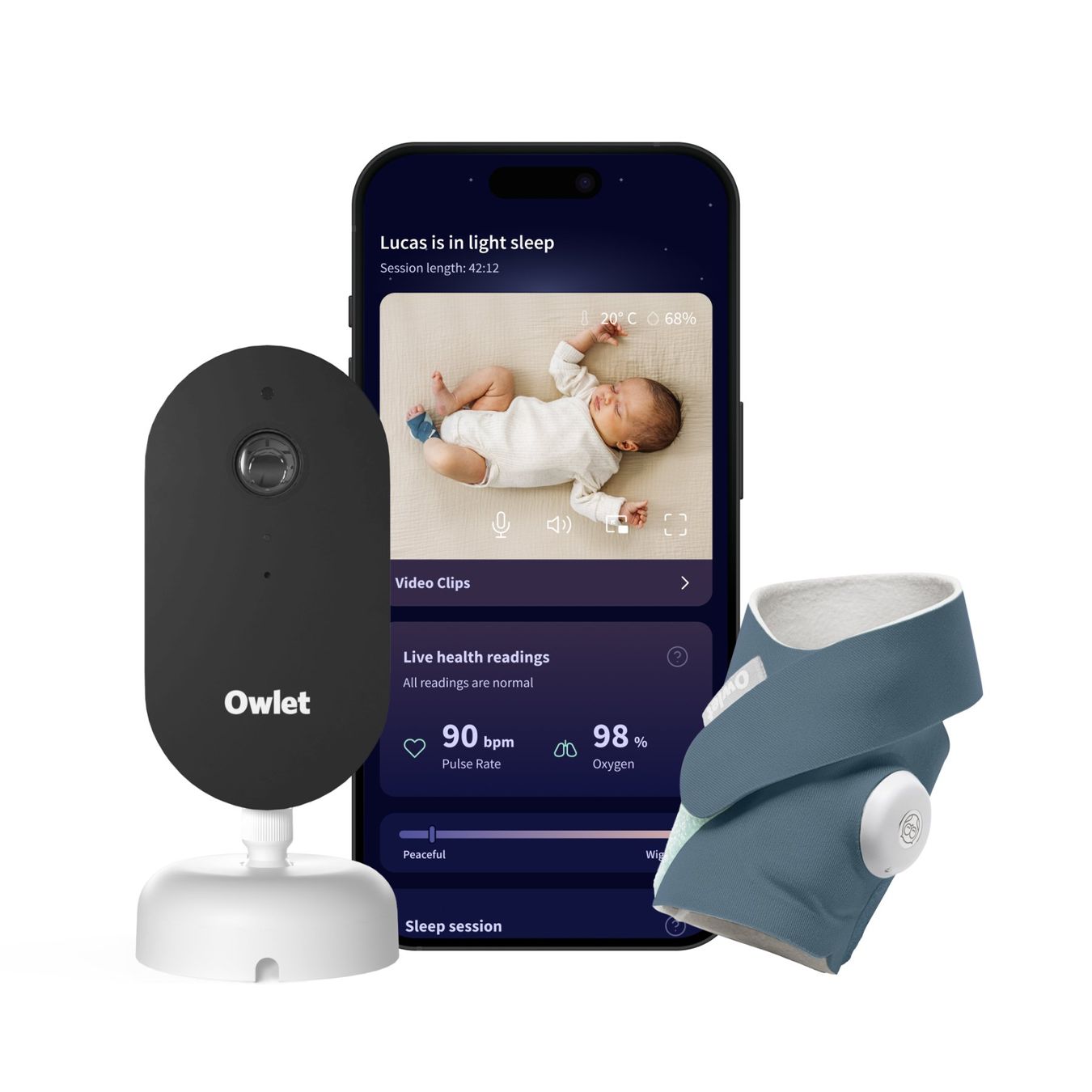 Babyphone: Owlet Dream Duo 3 Bedtime Blue – Nuovo (secondo la descrizione) da Adliswil venduto da LUNA_Swiss 1