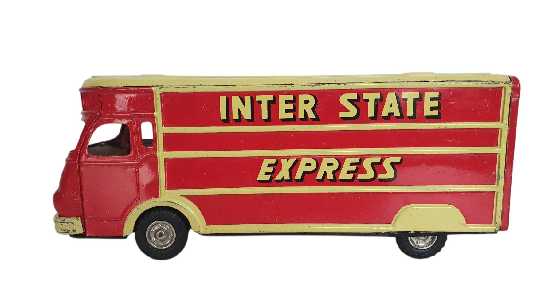 Gama Giocattoli: GAMA INTER STATE EXPRESS Lastwagen mit Uhrwerkantrieb – Difettoso da Flawil venduto da RoverVitesse