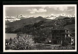 Faulensee, am Hotel Seeblick mit Gebirgs