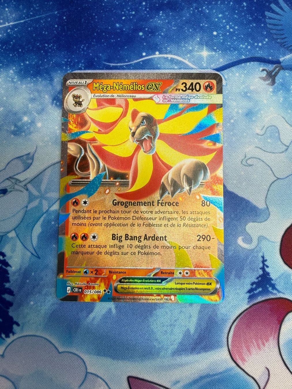 Pokémon Carte collezionabili: Méga-Némélios EX - CRI 015 FR – Nuovo (secondo la descrizione) da Courgenay venduto da ScamBoxOff