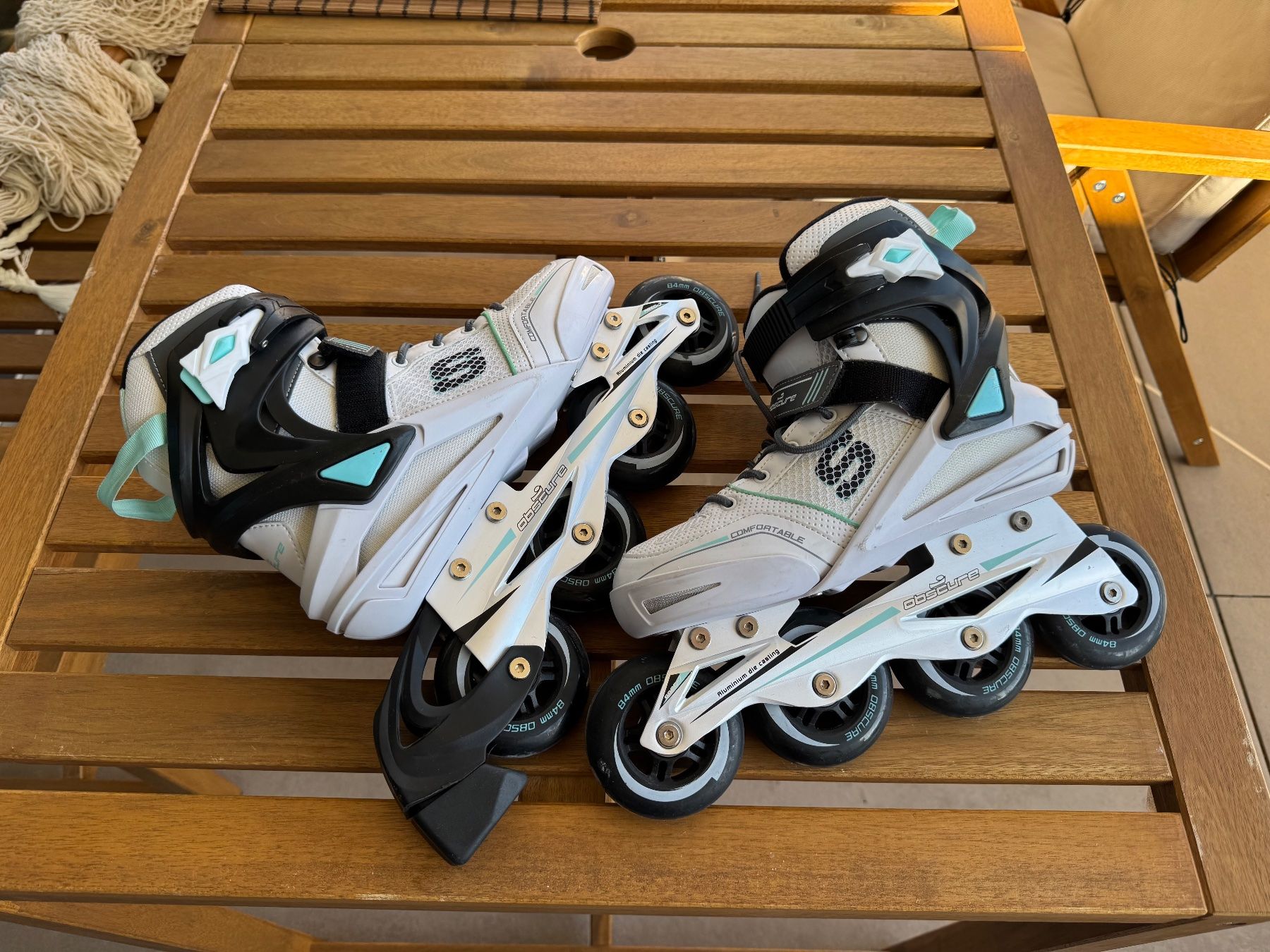 Obscure Pattini in linea & Pattini a rotelle: Inlineskates Obscure weiss in Gr. 39 – Usato da Hettlingen venduto da NorausWinti