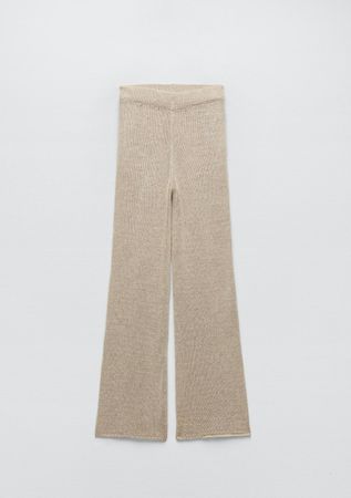 Strickhose beige von Zara