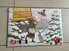 Kamishibai Bilderbuch "Die kleine Hexe" Winterzauber