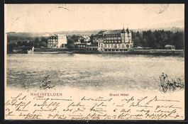 Rheinfelden, Grand Hotel, vom Wasser ges