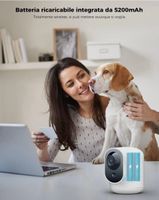 COCOCAM 2K Überwachungskamera, WLAN,AKKU,DREBAR