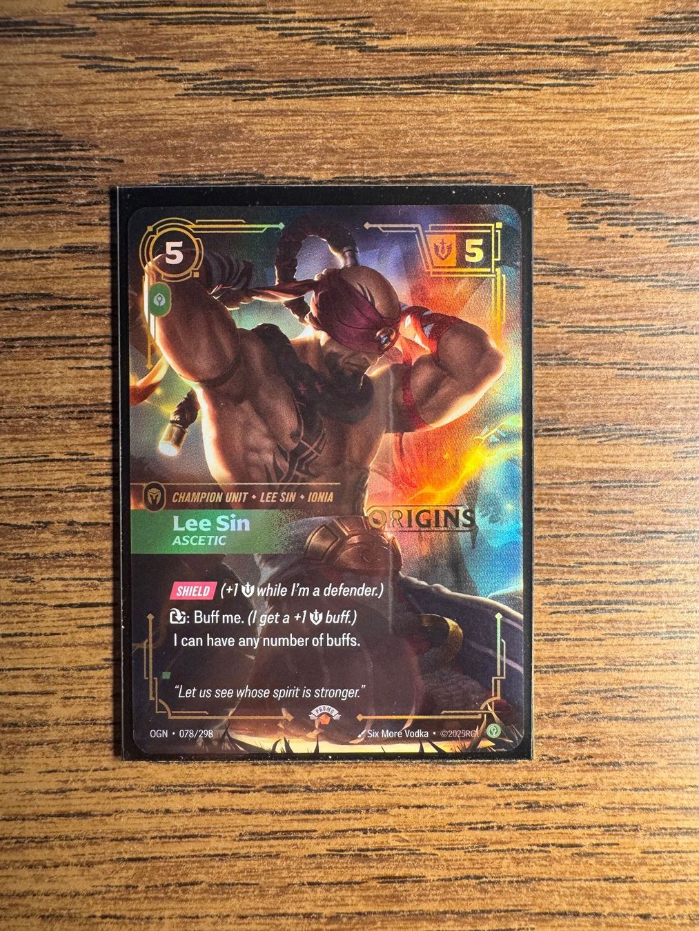 Sammelbilder & Trading cards: Riftbound Lee Sin prerelease promo – Gebraucht aus Corticiasca von gio_yp69