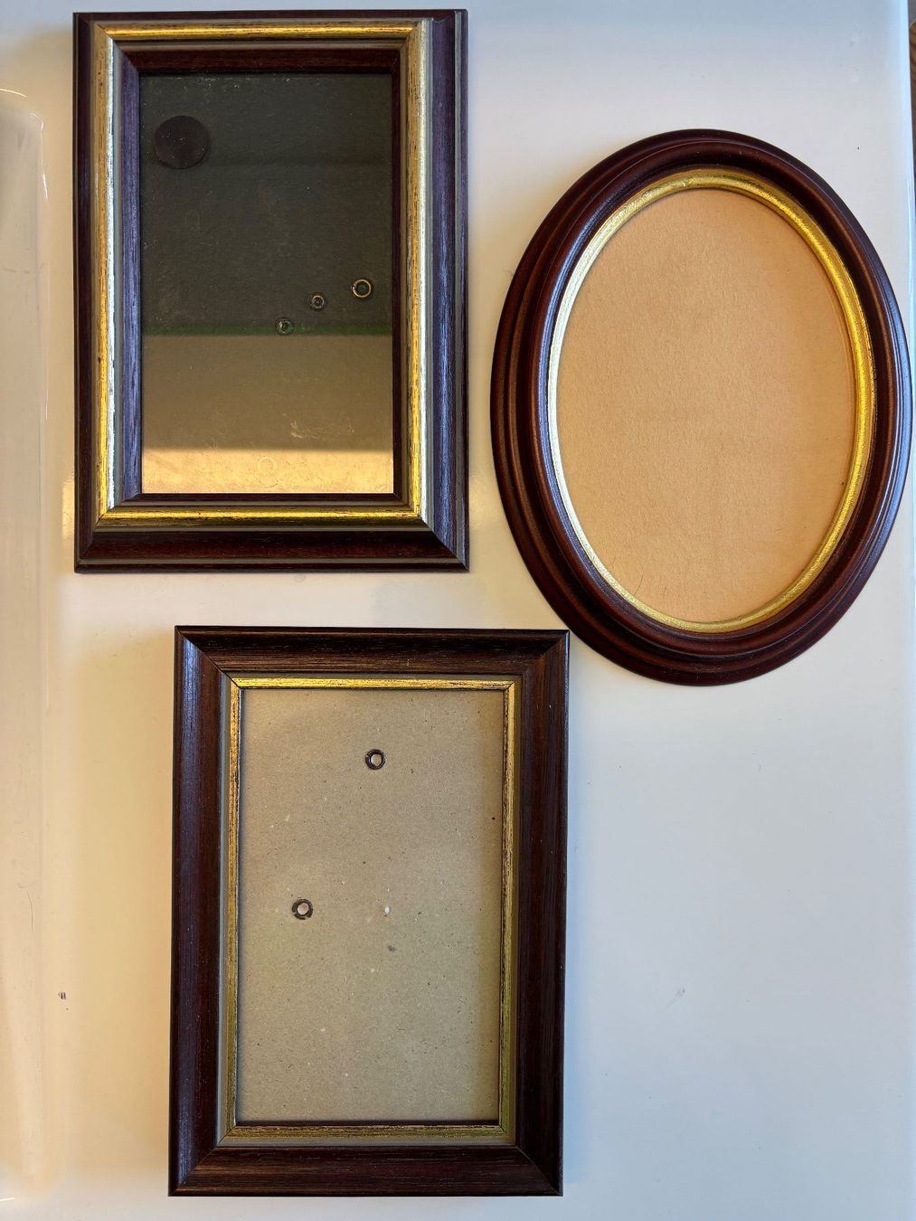 Cornici: 3er Set Vintage Bilderrahmen Holzrahmen Goldrand – Usato da Horgen venduto da uge_pd5p