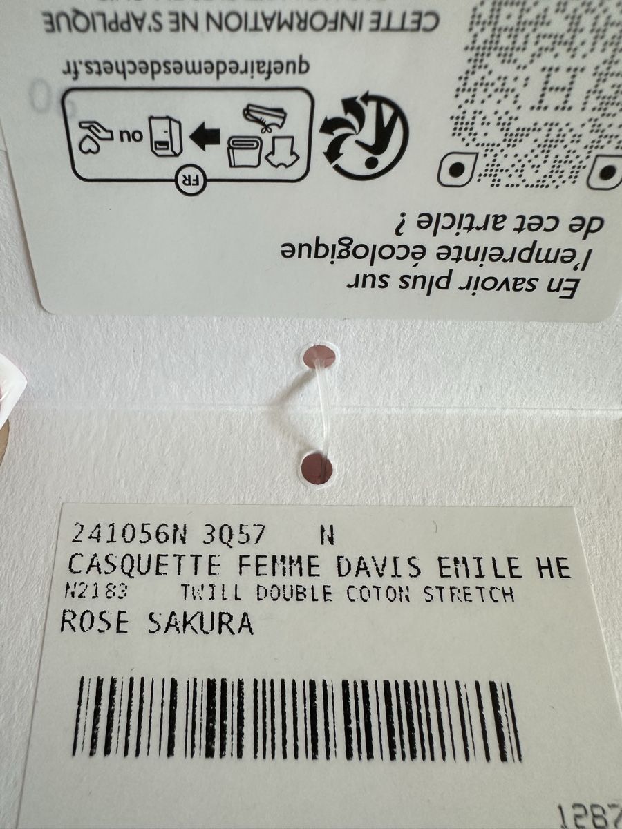Hermès Copricapi, berretti & cappellini: Hermes cap pink 57 56 – Nuovo e nell'imballaggio originale da Kilchberg ZH venduto da cruella 5
