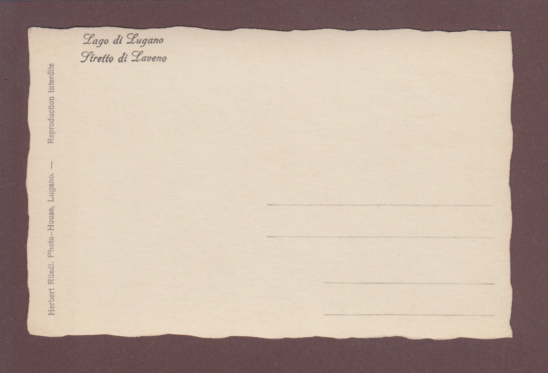 Cartes postales: STRETTO DI LAVENA – D'occasion à Pully par nicecards 1