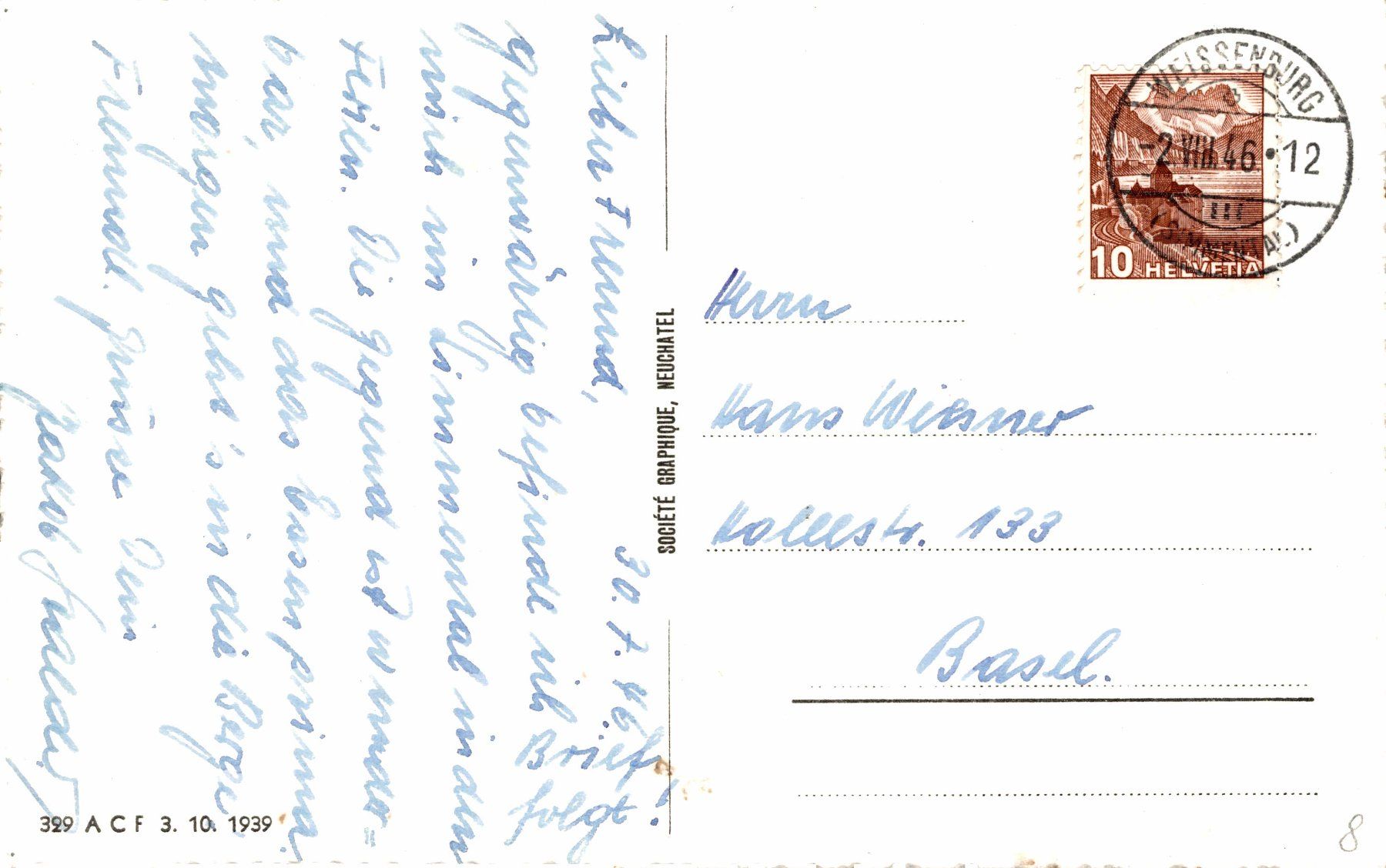 Cartoline postali: Weissenburg (Simmental) – Usato da Bronschhofen venduto da Astore 1