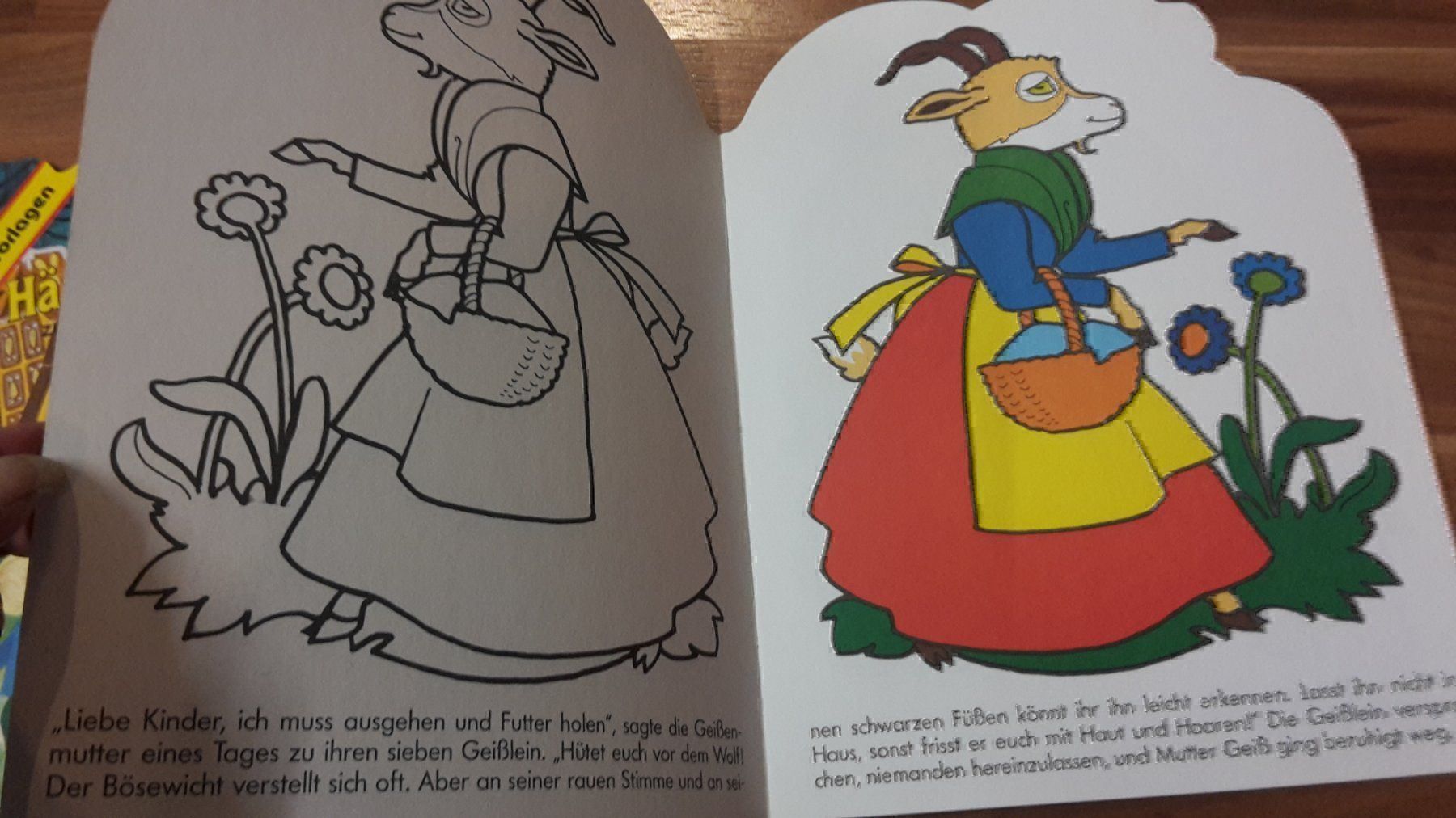 Libri: Vorlagenmalbuch derWolf und die 7Geissen – Nuovo (secondo la descrizione) da Schwarzenburg venduto da Flamingo07 1