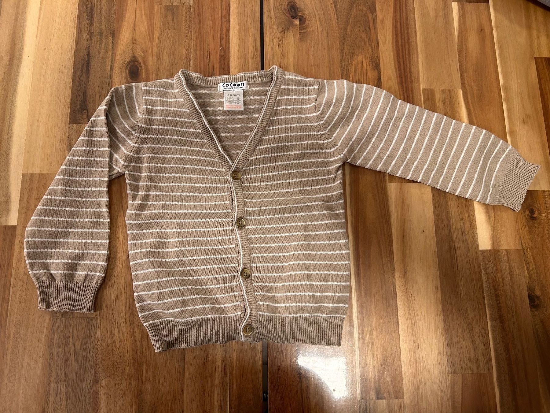 Giacche: Strickjacke Gr. 86, beige/weiss gestreift – Usato da Würenlingen venduto da meadc
