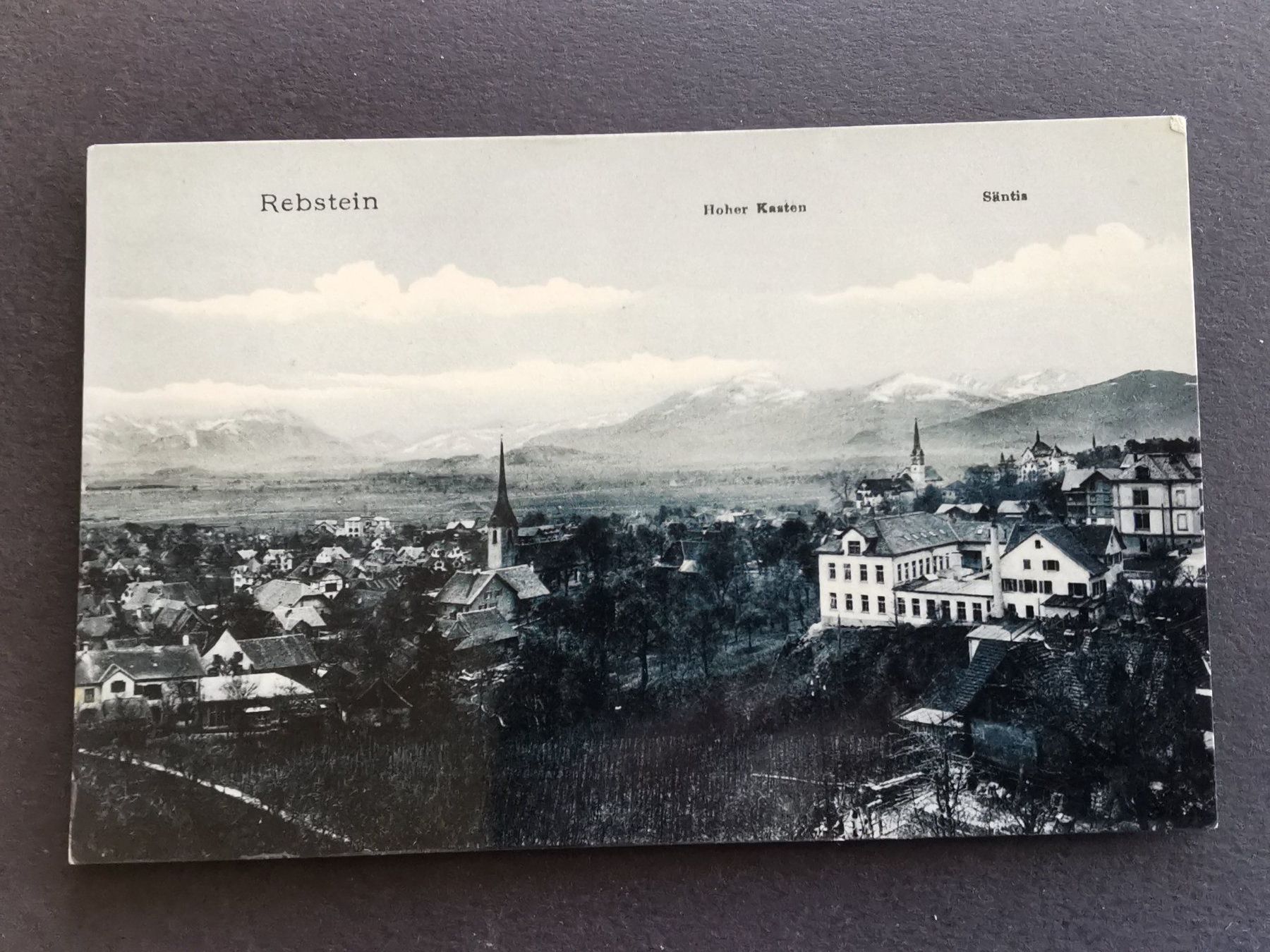 Ansichtskarten: Rebstein  Ansichtskarte  Rheintal   1913 – Gebraucht aus Rheineck von kat_7gld