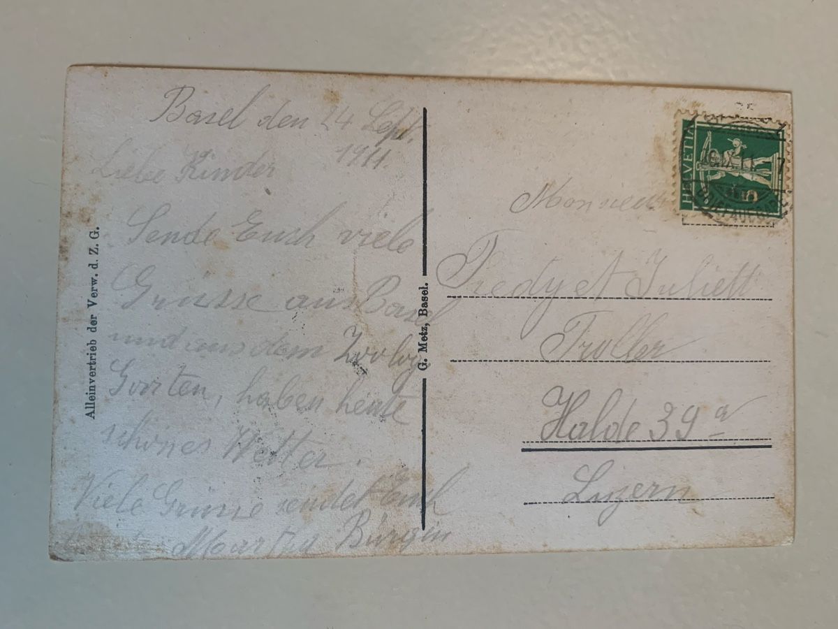 Cartoline postali: Ansichtskarte Zoo Basel Elephant – Usato da Bern venduto da estalin 1