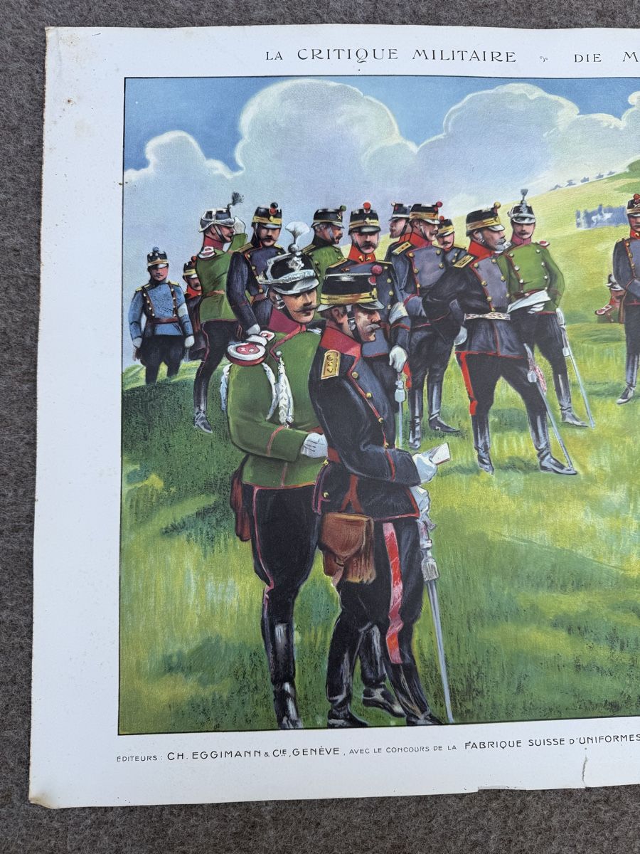 Armée suisse Uniformes: Lithographie Armée Suisse (Eggimann) – D'occasion à Fribourg par Ardoffel 3