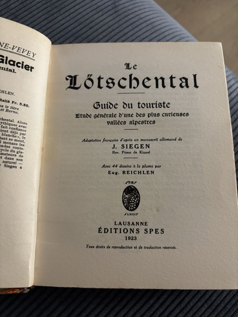 Bücher: Livre ancien Lötschental – Gebraucht aus Estavayer-le-Lac von bde_mc5x
