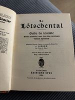 Livre ancien Lötschental