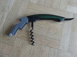 Couteau vert  12 CM environ fermé Décapsuleur Tire-bouchons