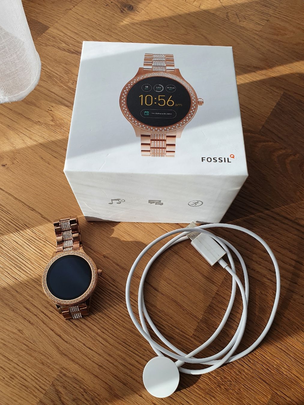 Fossil Smartwatch: Fossil  Damen Smartwatch Roségold Strass – Gebraucht aus Willisau von dah_z8tf 3