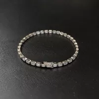 18K Weissgold Tennisarmband – 3.84 ct Lab Grown Diamanten