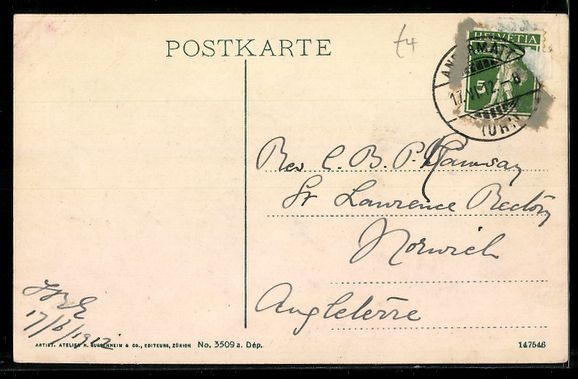 Cartes postales: Andermatt, Ortsansicht und Hotel Fedier, – D'occasion à Berlin par bartko-reher 1