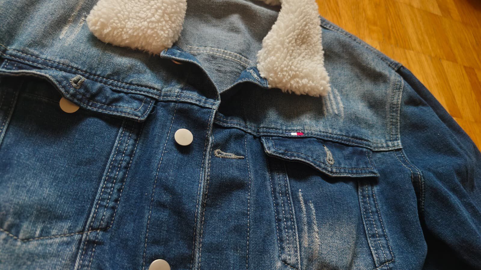 Giacche: Denim Sherpa Trucker Jacket mit Teddykragen – Usato da Jona venduto da Kapuzinermoench 2