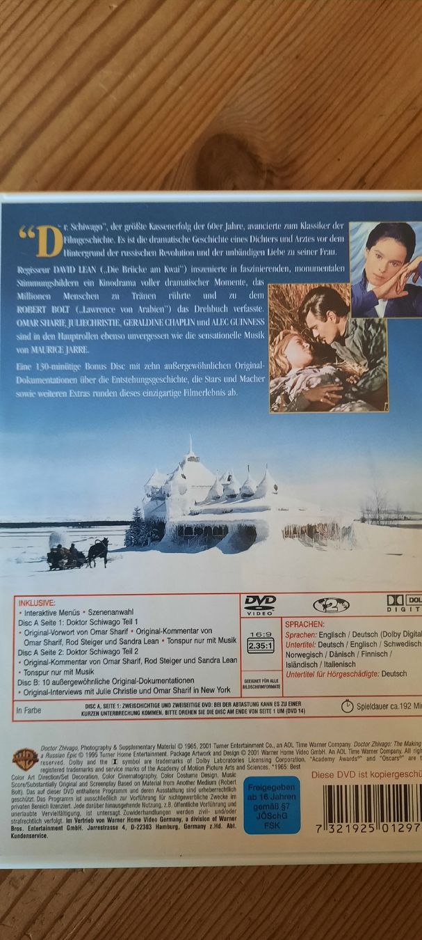 Tutti i DVDs: DVD - Doktor Schiwago - Ein Klassiker. – Usato da Konolfingen venduto da the_5fqm 1