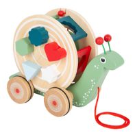 Nachziehwagen Schnecke mit Steckformen