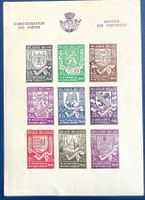 1941 Belgien Block 9B Winterhilfe Stadtwappen, ungezähnt **